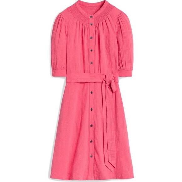 Boden Ada Double Cloth Short Dress Azalea Pink Women's Size 6 NWT - Picture 3 of 15
